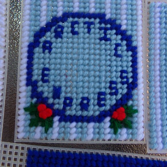 Mary Maxim Plastic Canvas Craft Project Choo Choo Train Kit Started - Picture 9 of 14